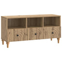 vidaXL TV Cabinet Black 102 x 34.5 x 50 cm Engineered Wood