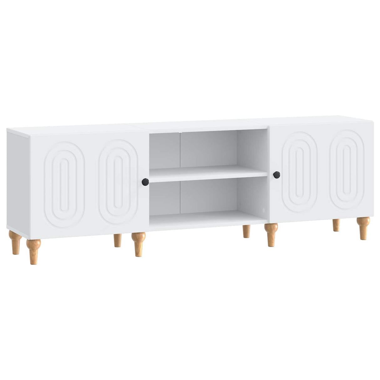 vidaXL TV Kast Wit 150 x 31 x 50 cm Bewerkt hout