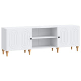 vidaXL TV Kast Wit 150 x 31 x 50 cm Bewerkt hout