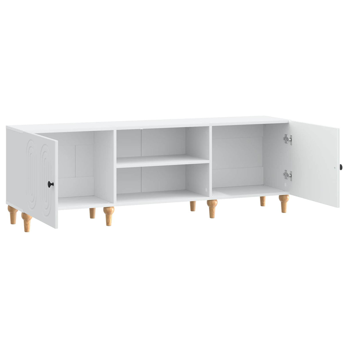 vidaXL TV Kast Wit 150 x 31 x 50 cm Bewerkt hout