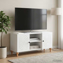 vidaXL TV Kast Wit 102 x 34,5 x 50 cm Bewerkt hout