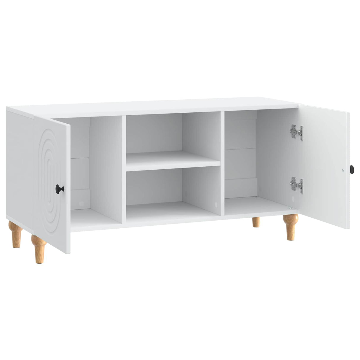 vidaXL TV Kast Wit 102 x 34,5 x 50 cm Bewerkt hout