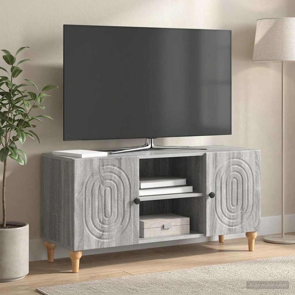 vidaXL TV Kast Wit 102 x 34,5 x 50 cm Bewerkt hout