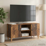 vidaXL TV Kast Wit 102 x 34,5 x 50 cm Bewerkt hout