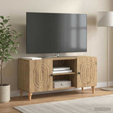 vidaXL TV Kast Wit 102 x 34,5 x 50 cm Bewerkt hout