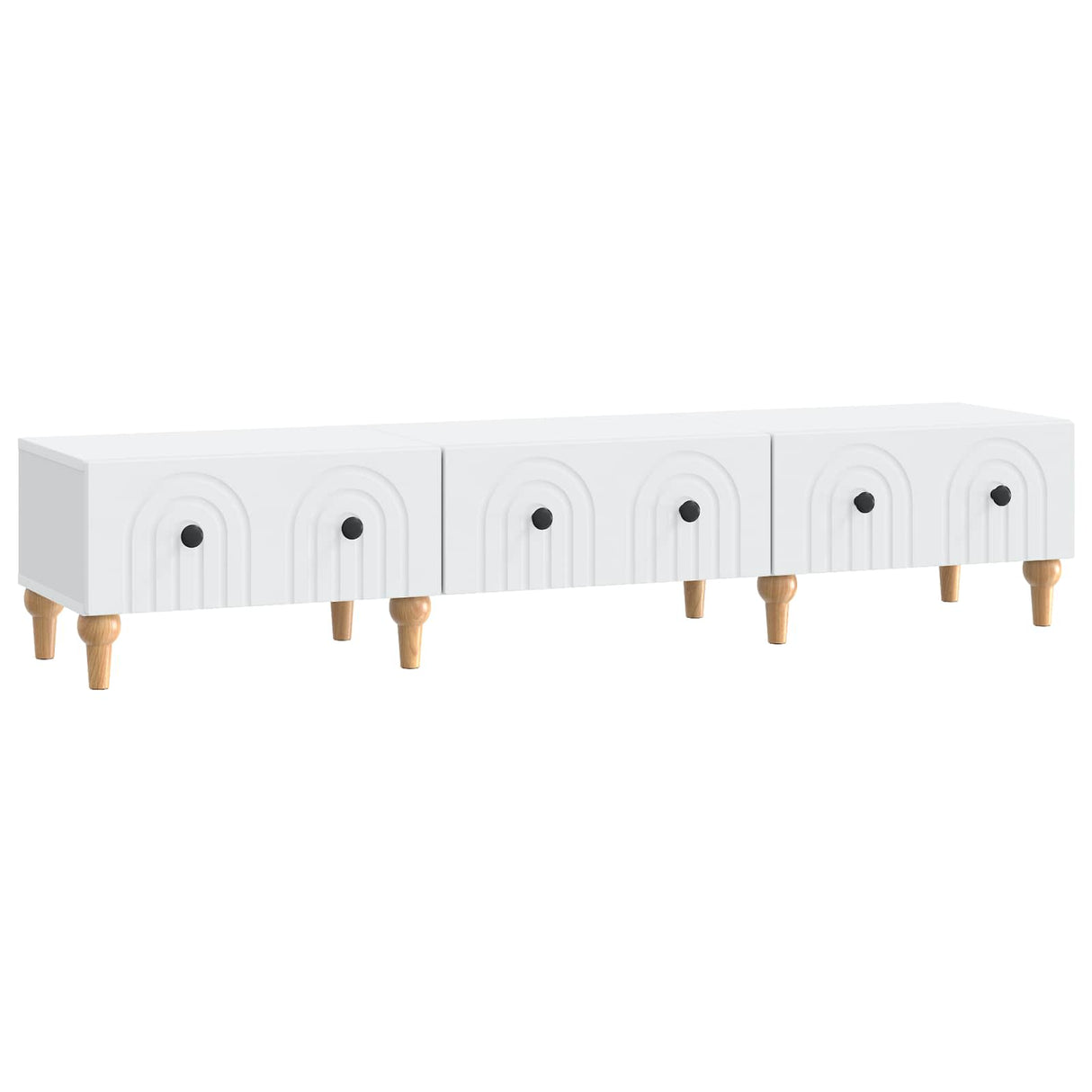 vidaXL TV Cabinet with Drawer White 147 x 34.5 x 30 cm Engineered Wood
