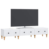 vidaXL TV Cabinet with Drawer White 147 x 34.5 x 30 cm Engineered Wood