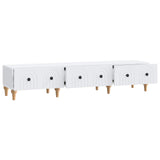 vidaXL TV Cabinet with Drawer White 147 x 34.5 x 30 cm Engineered Wood