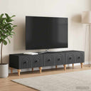 vidaXL TV Cabinet with Drawer White 147 x 34.5 x 30 cm Engineered Wood