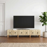 vidaXL TV Cabinet with Drawer White 147 x 34.5 x 30 cm Engineered Wood