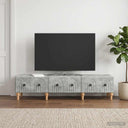 vidaXL TV Cabinet with Drawer White 147 x 34.5 x 30 cm Engineered Wood