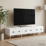vidaXL TV Cabinet with Drawer White 147 x 34.5 x 30 cm Engineered Wood