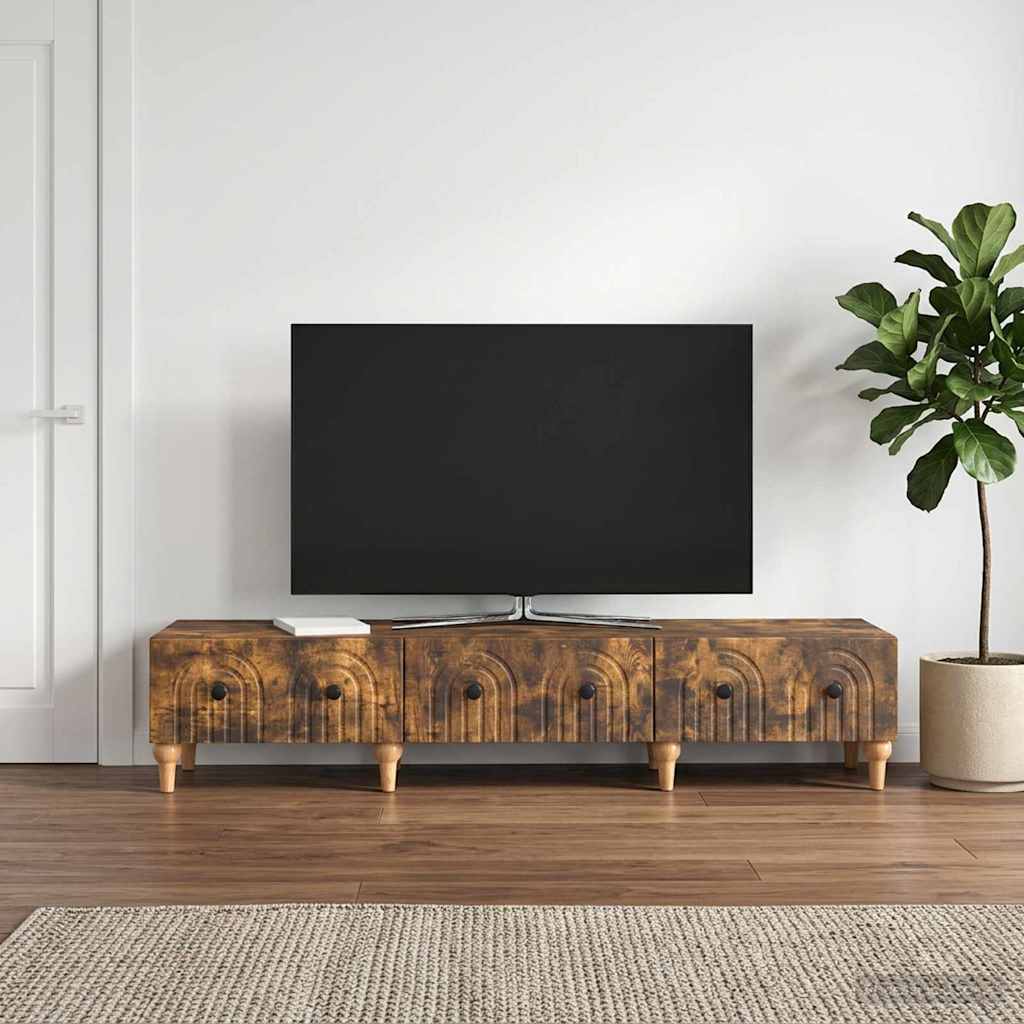 vidaXL TV Cabinet with Drawer White 147 x 34.5 x 30 cm Engineered Wood