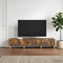 vidaXL TV Cabinet with Drawer White 147 x 34.5 x 30 cm Engineered Wood