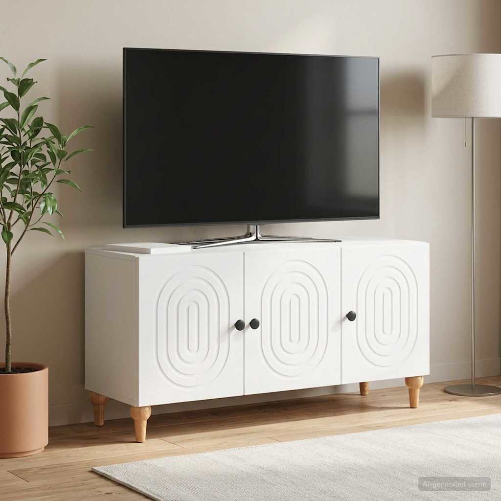 vidaXL TV Kast Wit 99 x 34,5 x 50 cm Bewerkt hout