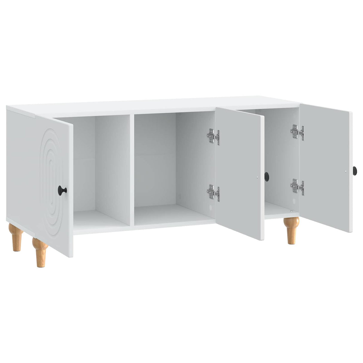 vidaXL TV Kast Wit 99 x 34,5 x 50 cm Bewerkt hout