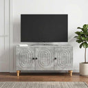 vidaXL TV Kast Wit 99 x 34,5 x 50 cm Bewerkt hout