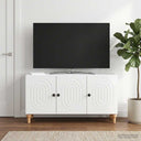 vidaXL TV Kast Wit 99 x 34,5 x 50 cm Bewerkt hout