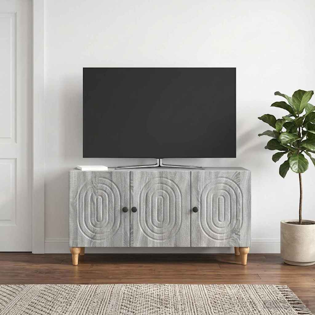 vidaXL TV Kast Wit 99 x 34,5 x 50 cm Bewerkt hout