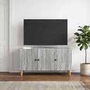 vidaXL TV Kast Wit 99 x 34,5 x 50 cm Bewerkt hout