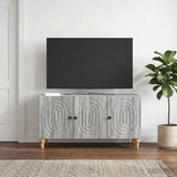 vidaXL TV Kast Wit 99 x 34,5 x 50 cm Bewerkt hout