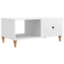 vidaXL Salontafel Wit 90 x 50 x 40 cm Bewerkt hout