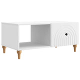 vidaXL Salontafel Wit 90 x 50 x 40 cm Bewerkt hout