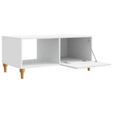 vidaXL Salontafel Wit 90 x 50 x 40 cm Bewerkt hout