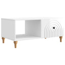 vidaXL Salontafel Wit 90 x 50 x 40 cm Bewerkt hout