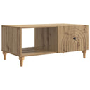 vidaXL Salontafel Wit 90 x 50 x 40 cm Bewerkt hout