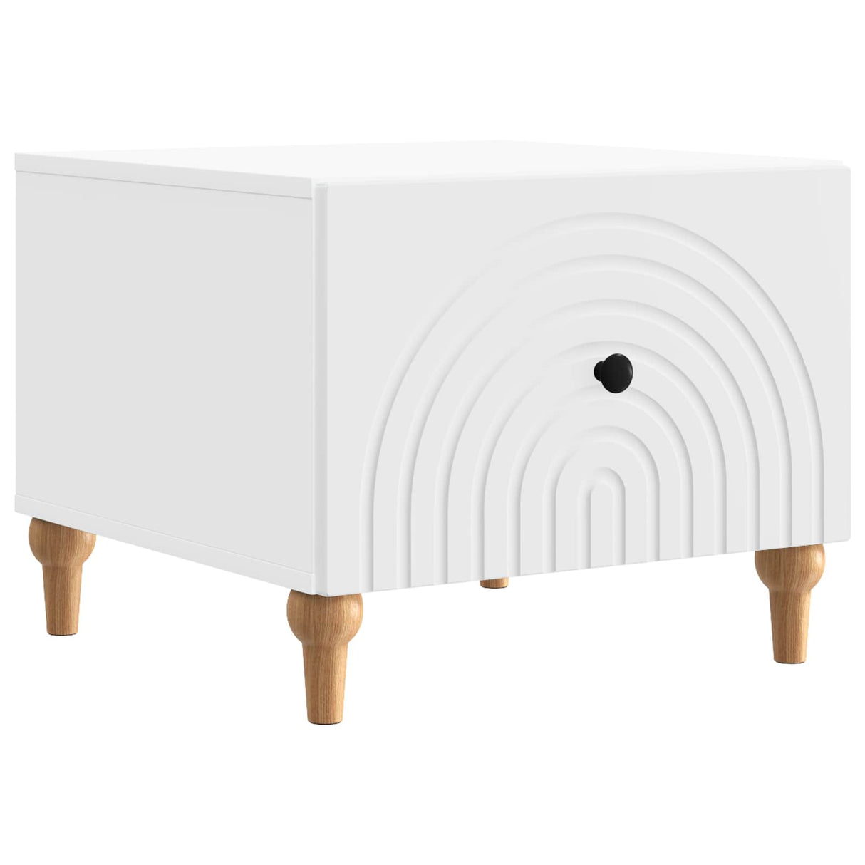 vidaXL Salontafel met lade Wit 49 x 50 x 40 cm Bewerkt hout