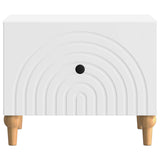 vidaXL Salontafel met lade Wit 49 x 50 x 40 cm Bewerkt hout