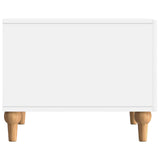 vidaXL Salontafel met lade Wit 49 x 50 x 40 cm Bewerkt hout