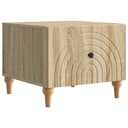 vidaXL Salontafel met lade Wit 49 x 50 x 40 cm Bewerkt hout