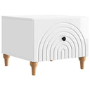vidaXL Salontafel met lade Wit 49 x 50 x 40 cm Bewerkt hout