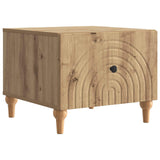 vidaXL Salontafel met lade Wit 49 x 50 x 40 cm Bewerkt hout