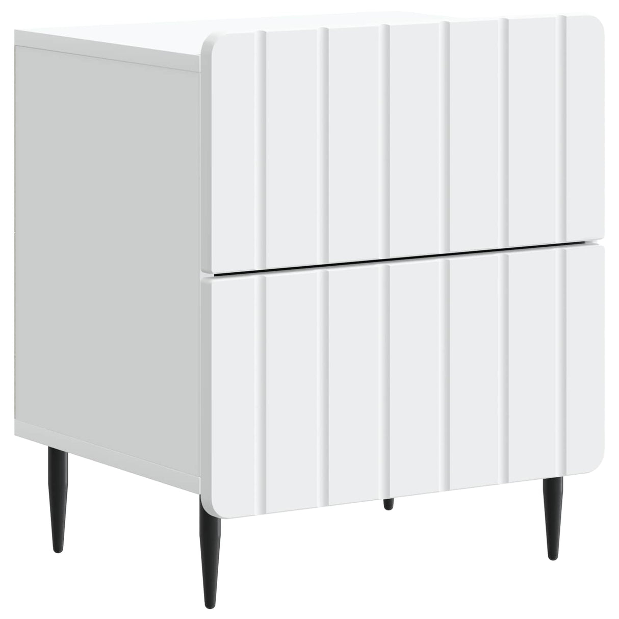 vidaXL Nachtkastje met lade Wit 43 x 34,5 x 49,5 cm Bewerkt hout