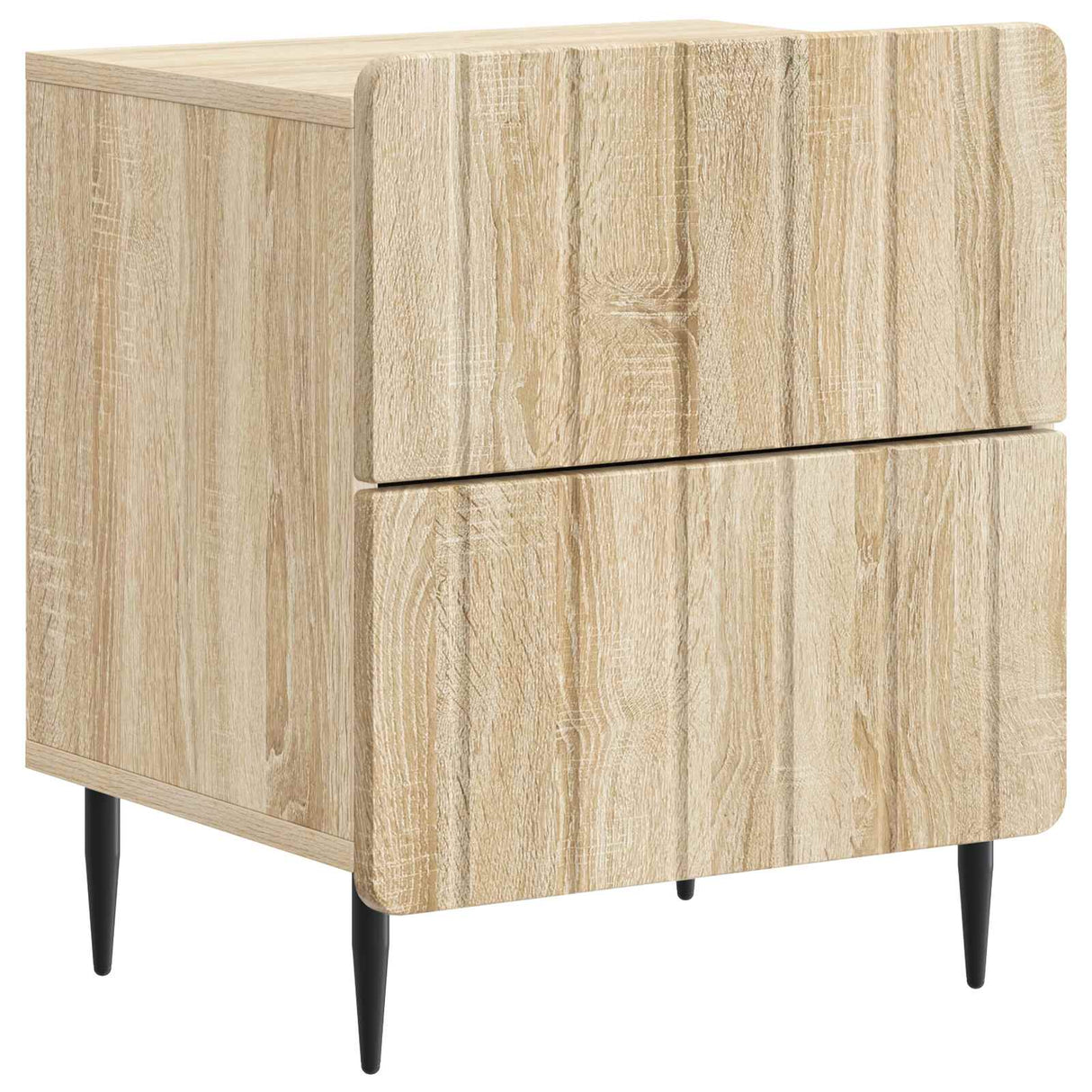 vidaXL Nachtkastje met lade Wit 43 x 34,5 x 49,5 cm Bewerkt hout