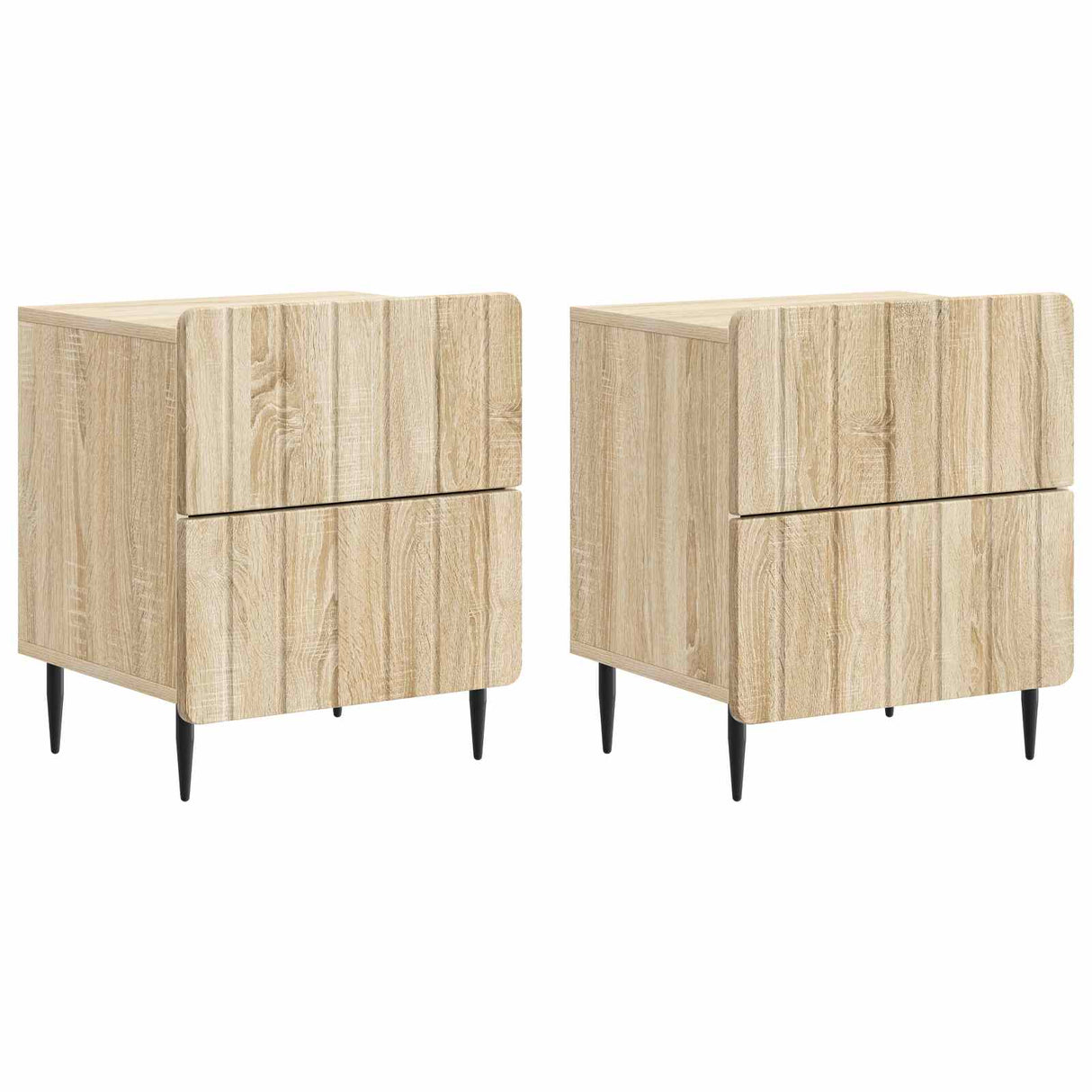 vidaXL Nachtkastje met lade Wit 43 x 34,5 x 49,5 cm Bewerkt hout