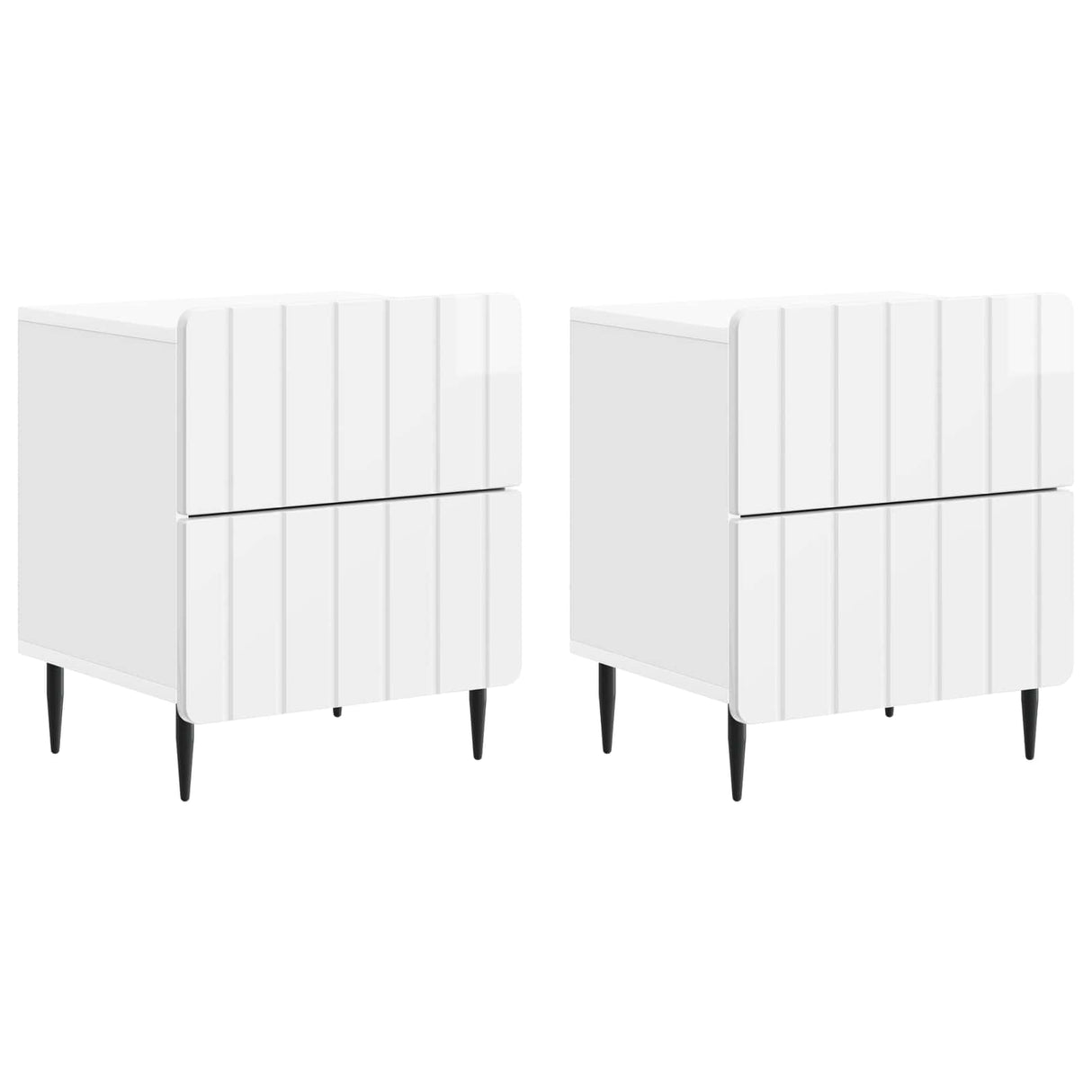 vidaXL Nachtkastje met lade Wit 43 x 34,5 x 49,5 cm Bewerkt hout