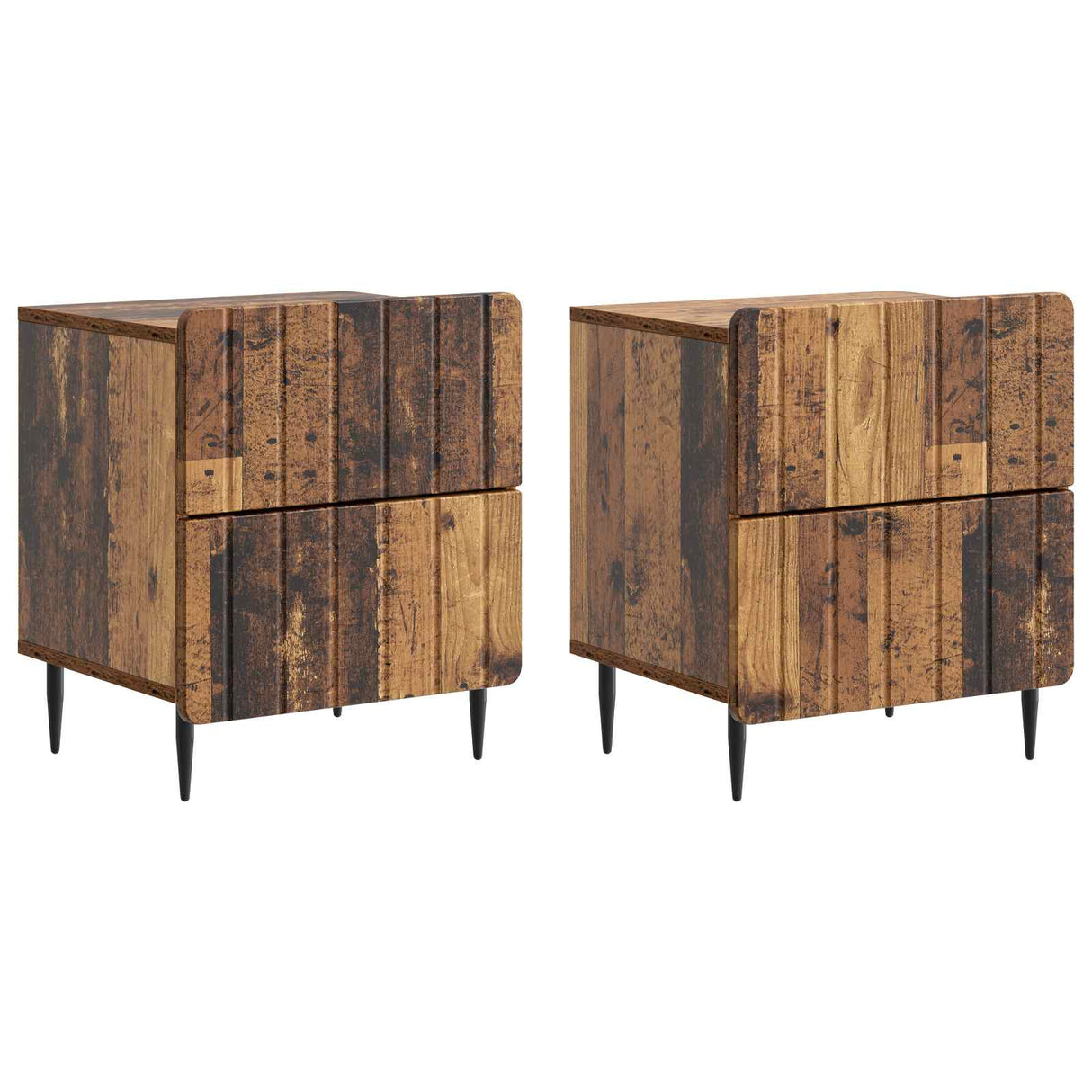 vidaXL Nachtkastje met lade Wit 43 x 34,5 x 49,5 cm Bewerkt hout