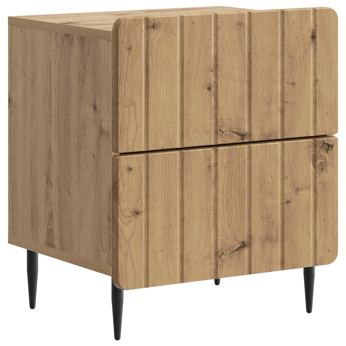 vidaXL Nachtkastje met lade Wit 43 x 34,5 x 49,5 cm Bewerkt hout