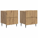 vidaXL Nachtkastje met lade Wit 43 x 34,5 x 49,5 cm Bewerkt hout