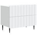 vidaXL Nachtkastje met lade Wit 62 x 34,5 x 49,5 cm Bewerkt hout