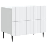 vidaXL Nachtkastje met lade Wit 62 x 34,5 x 49,5 cm Bewerkt hout