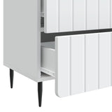 vidaXL Nachtkastje met lade Wit 62 x 34,5 x 49,5 cm Bewerkt hout