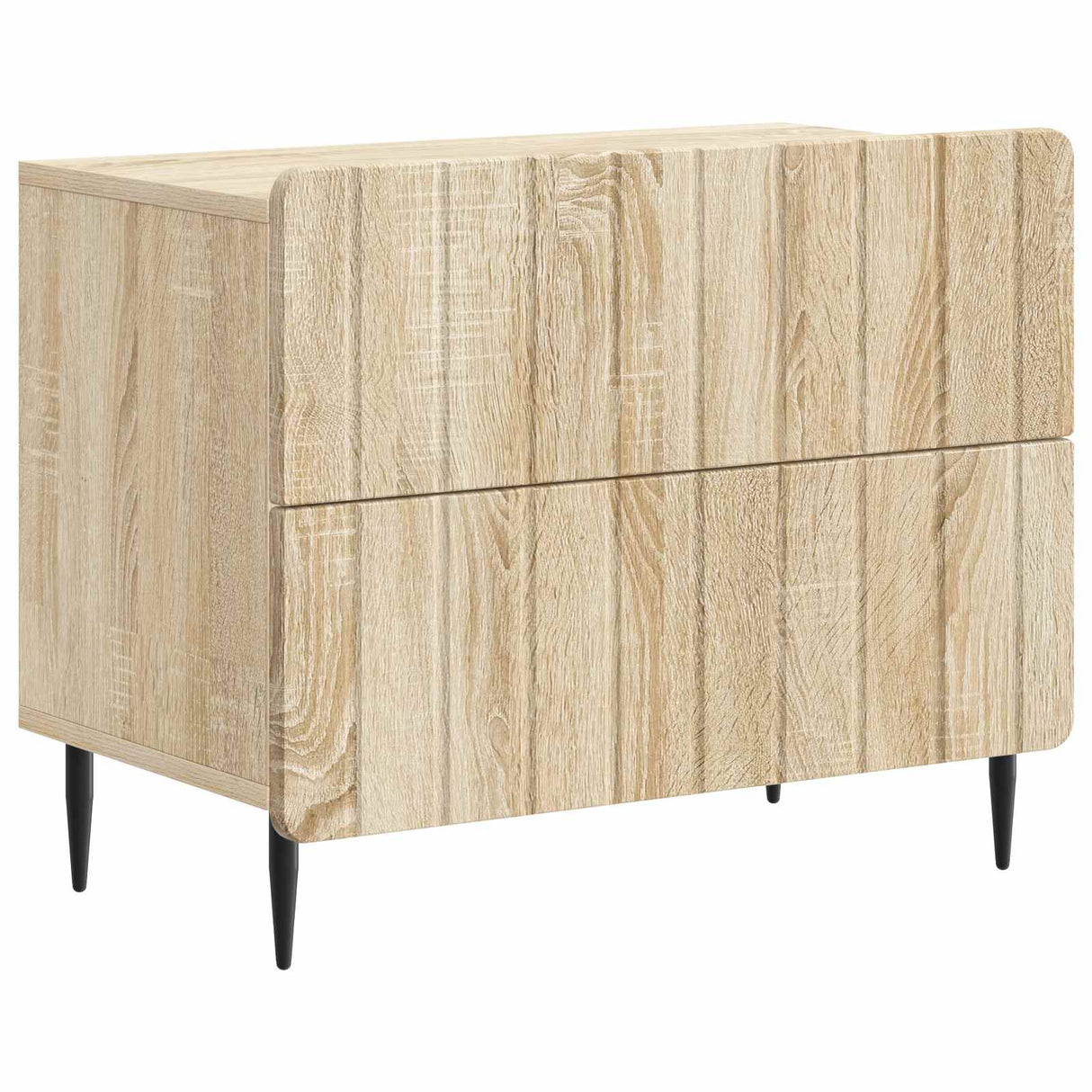 vidaXL Nachtkastje met lade Wit 62 x 34,5 x 49,5 cm Bewerkt hout