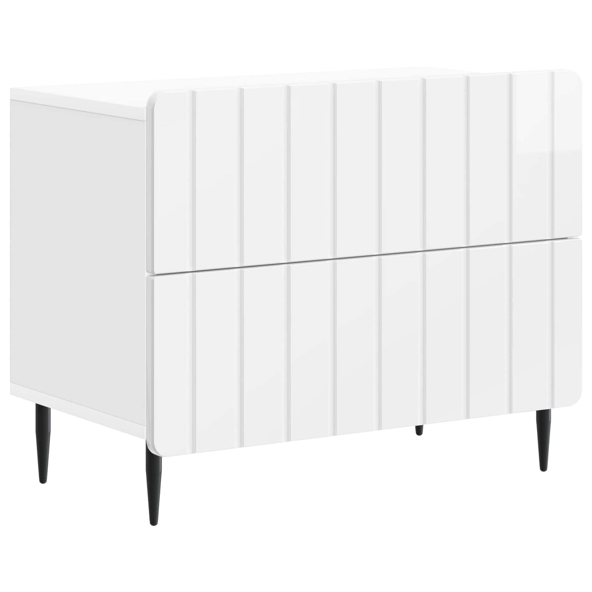 vidaXL Nachtkastje met lade Wit 62 x 34,5 x 49,5 cm Bewerkt hout