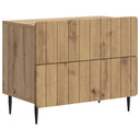 vidaXL Nachtkastje met lade Wit 62 x 34,5 x 49,5 cm Bewerkt hout