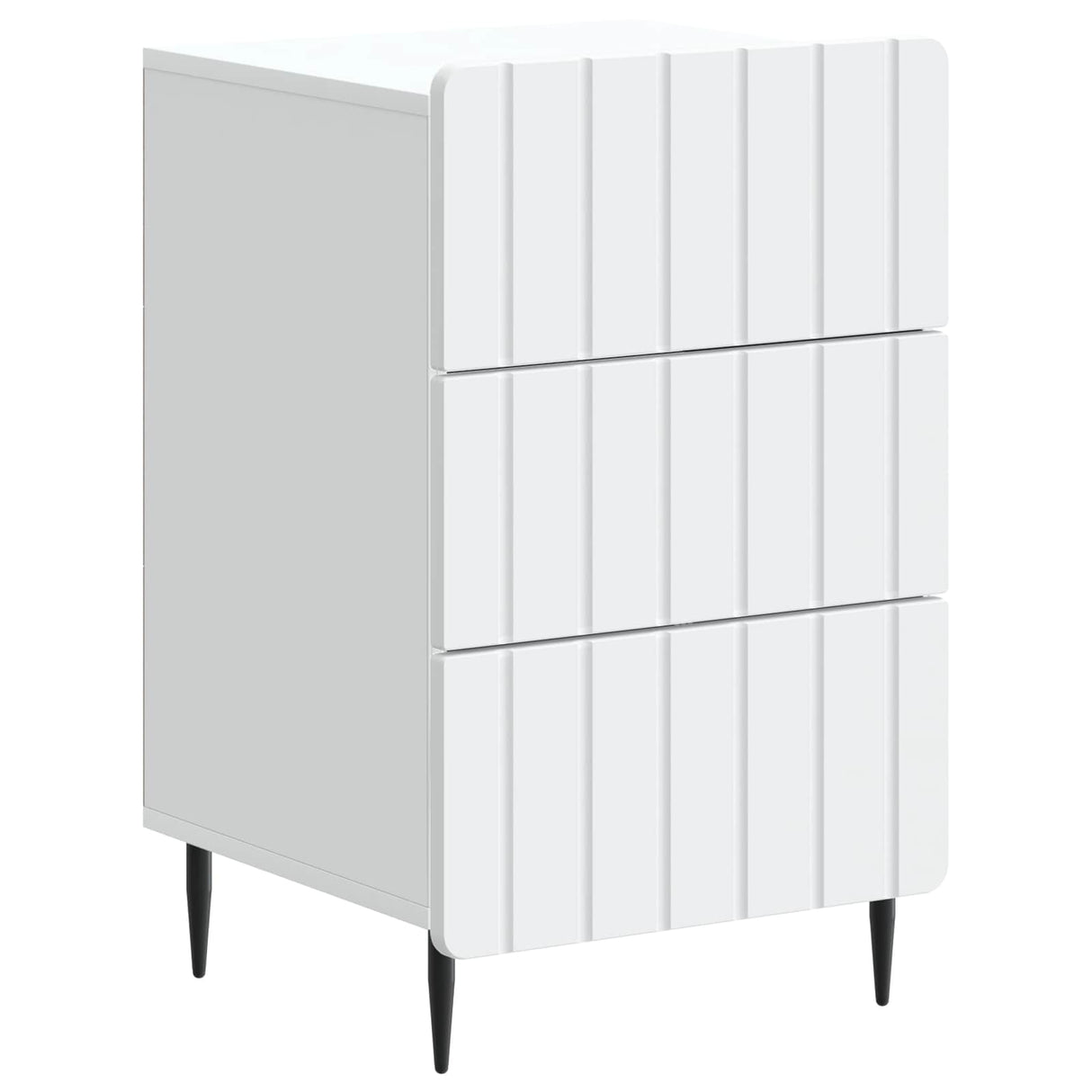 vidaXL Nachtkastje met lade Wit 43x 41 x 68 cm Bewerkt hout